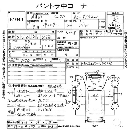 1999 MITSUBISHI CANTER PANEL VAN 2D