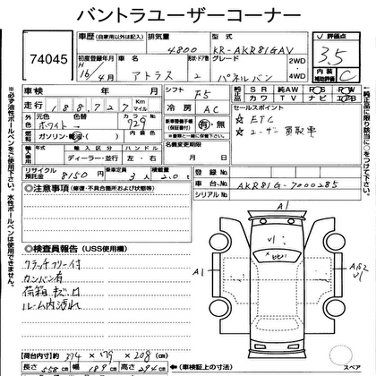 2004 NISSAN ATLAS PANEL VAN 2D Truck