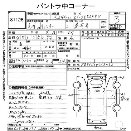 2001 MITSUBISHI CANTER PAKER 