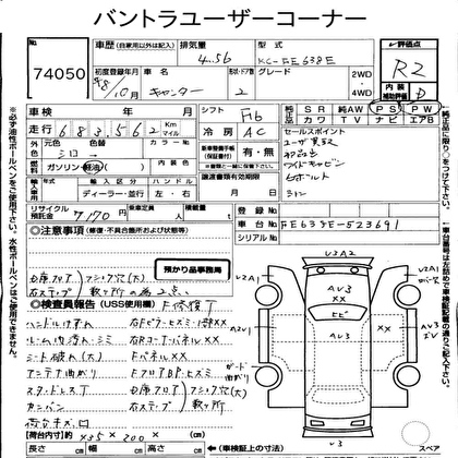 1996 MITSUBISHI CANTER  2D
