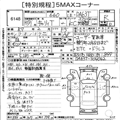 2005 SUZUKI CARRY TRUCK KC AREA LIMITATION 