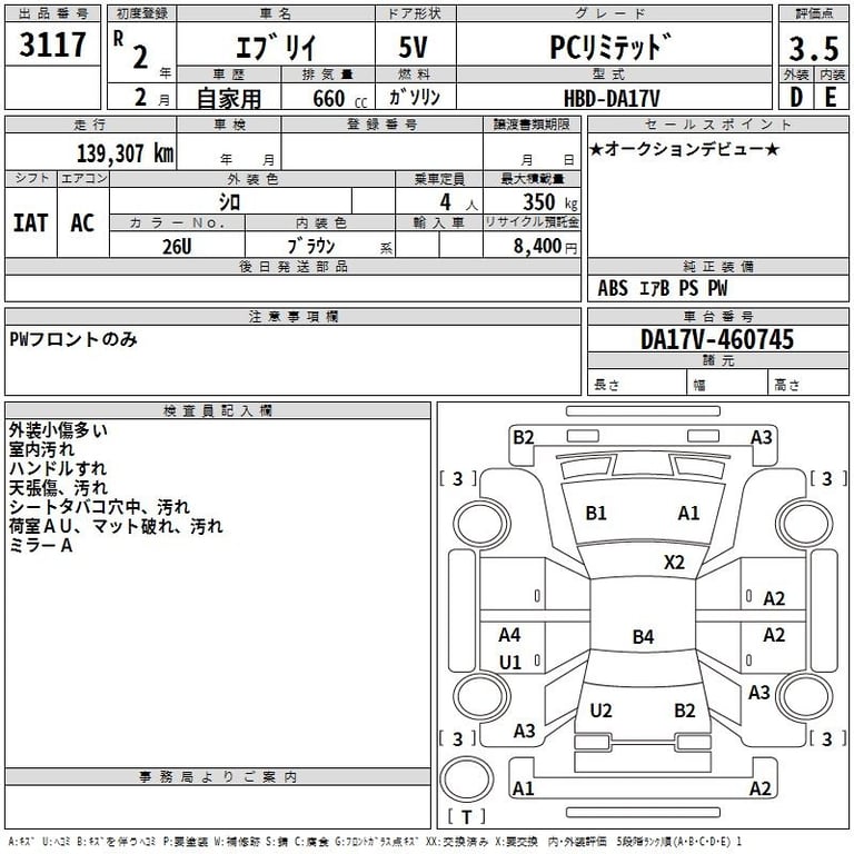 2020 SUZUKI EVERY PC Limited