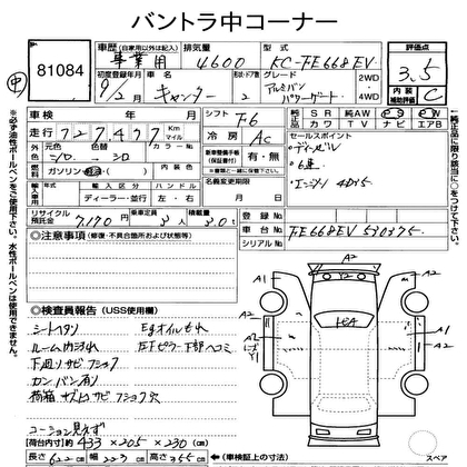 1997 MITSUBISHI CANTER PANEL VAN P/G 