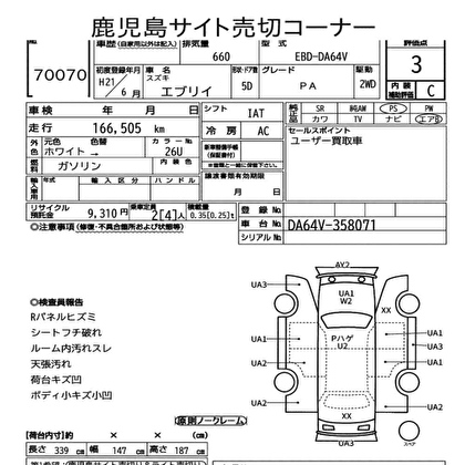 2009 SUZUKI EVERY PA 5D