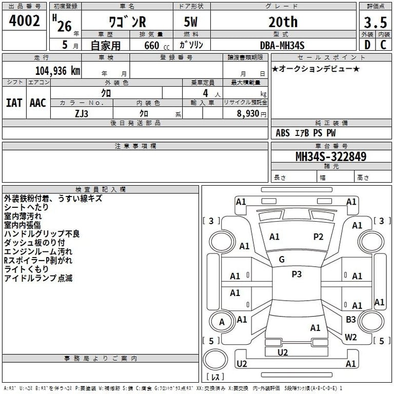 2014 SUZUKI WAGON R 20th