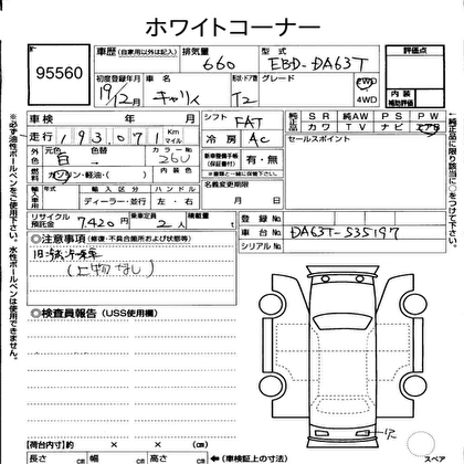 2007 SUZUKI CARRY TRUCK  