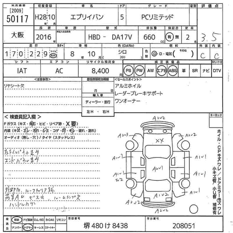 2016 SUZUKI EVERY PC Limited