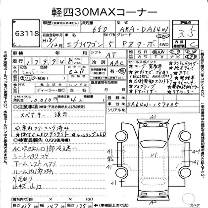 2006 SUZUKI EVERY WAGON PZ TURBO 