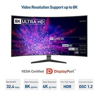 Cable DisplayPort 1.4 de 1.8m Cable Matters, Certificado VESA, 8K 60Hz, UltraHD 4K 120Hz, HBR3, HDR - Lapshop Chile