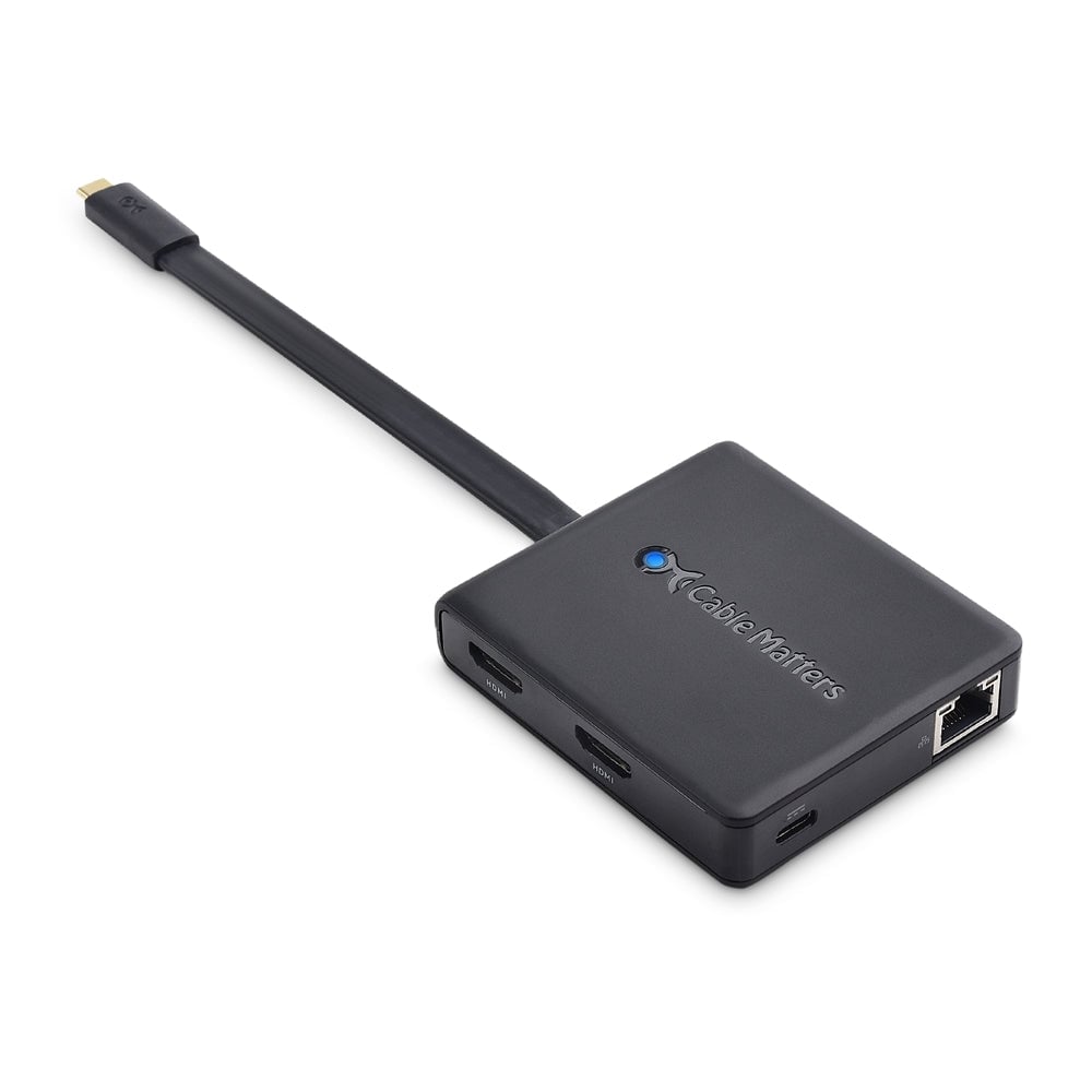  Adaptador USB C a HDMI dual, adaptador de monitores