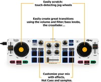 Controlador DJ Hercules DJControl Mix, Android / iOS Compatible