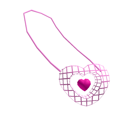 Pink Wire Frame Heart Bag