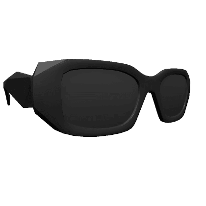 Geometric Glasses Black