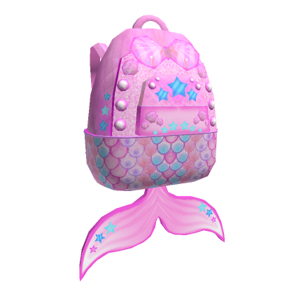 Seashell Pink Mermaid Backpack