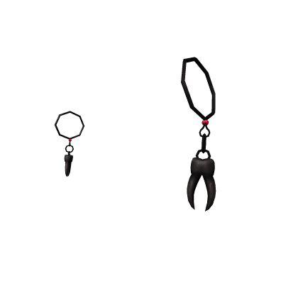 Rotten Molar Tooth Earrings