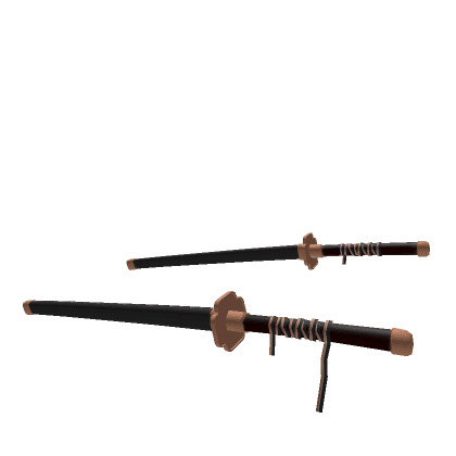 Dual Black Katanas