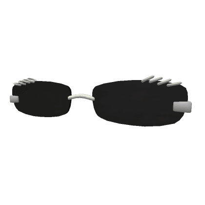 Black Pierced Trendy Glasses
