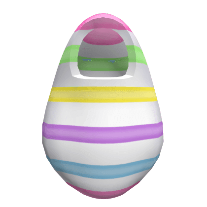 White Easter Egg Suit w Pastel Colors
