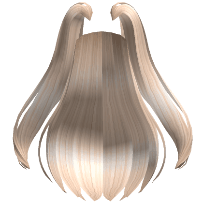 Long Hair Extensions w/ Pigtails in Blonde