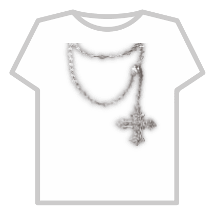 y2k cyber white crystal cross