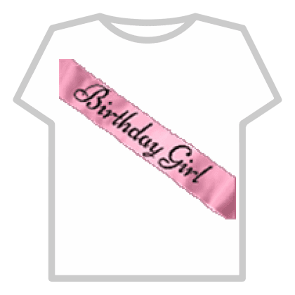 Stylish Pink Ribbon Sash Birthday Girl