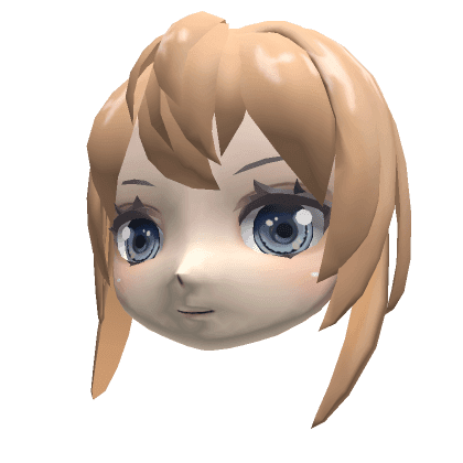 Short Blonde Anime Mask