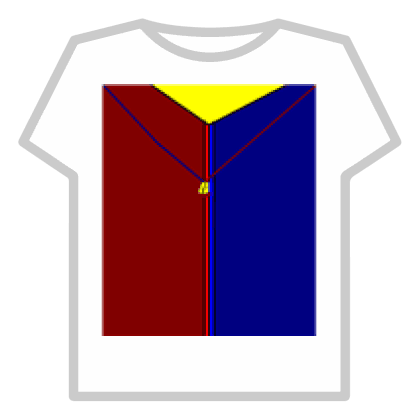 Red and blue shirt