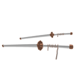 Dual White Katanas