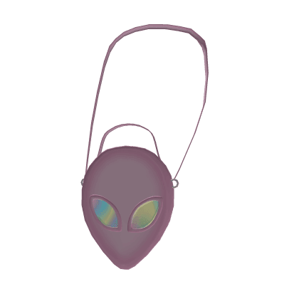 Holographic Alien Purse Pink