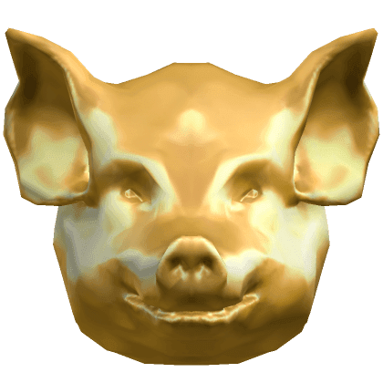 Gold Pig Mask