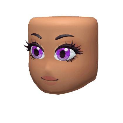Cutie Head: Pink Stare (Tan)