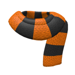 Orange and Black Knit Scarf (1.0)