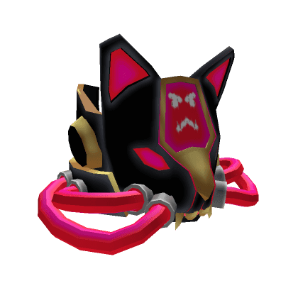 Sci-fi Panther Mask(Black and Red)