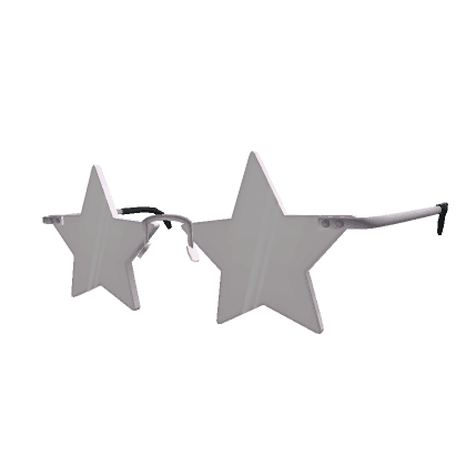 White Super Star Glasses
