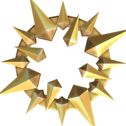 Golden Floating Spike Circle