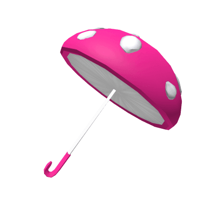 Pink Mushroom Cottagecore Umbrella