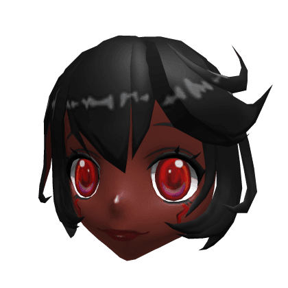 Black Hair Anime Mask