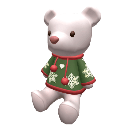 Christmas Polar Teddy Red Green