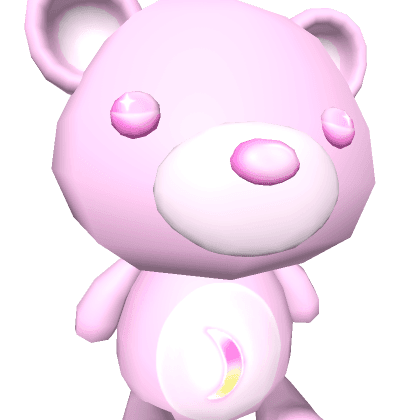 JUMBO Pink Moon Bear (back)