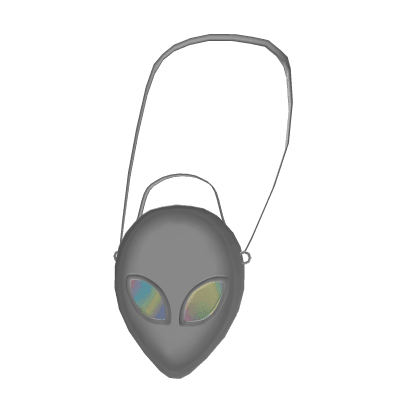 Holographic Alien Purse White