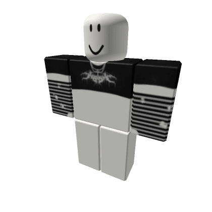 goth emo shirt w/ striped glove