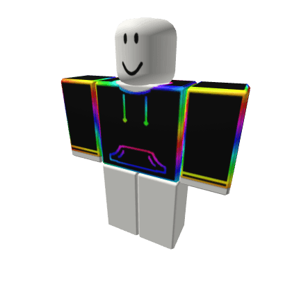 ORIGINAL Cartoony Rainbow Hoodie Outline