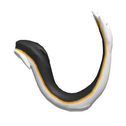 Black & Yellow Furred Dragon Tail