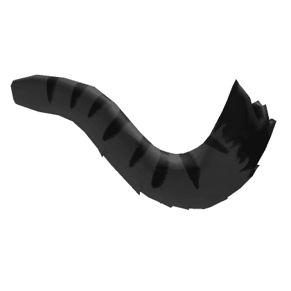 Grey Tabby Cat Tail