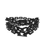 (R) 1.0 Black Chain Shoulder Bracelet