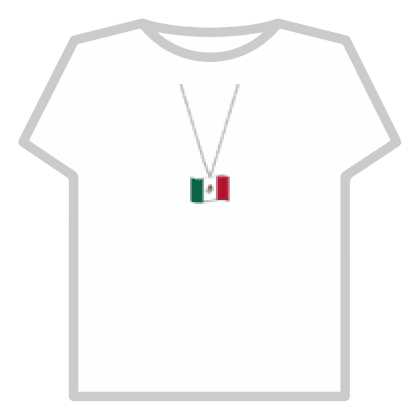 (Necklace) Mexico Flag