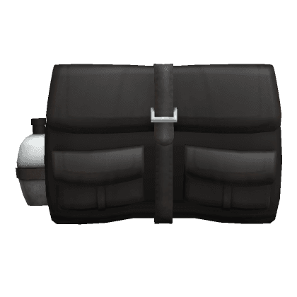 Worn Black Survivalist Backpack