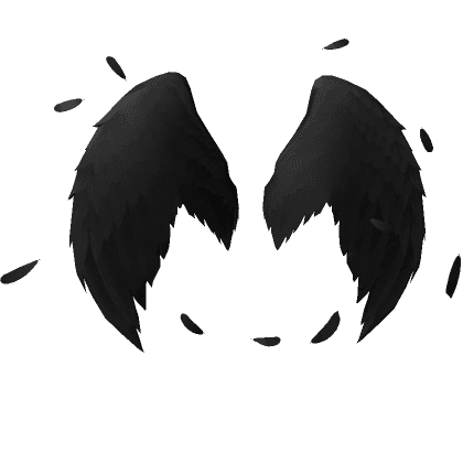 Black angel wings