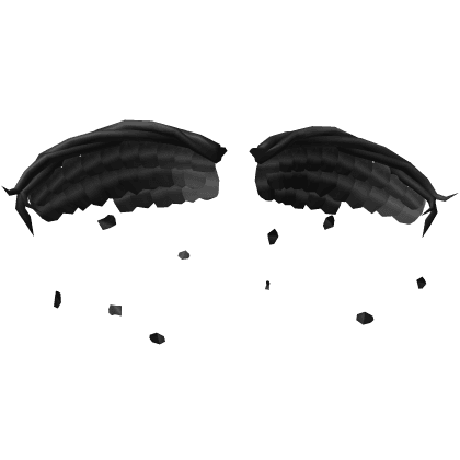 Black Wilted Rose Petal Wings