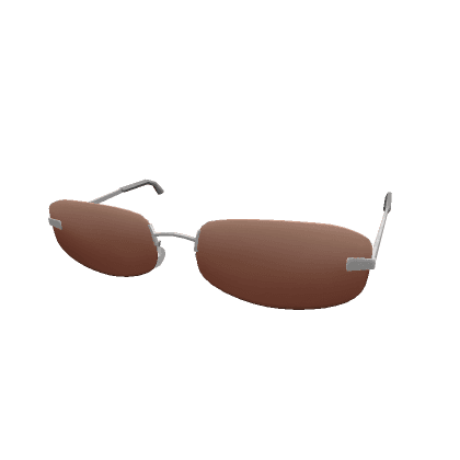 90's Brown Frameless Sunglasses